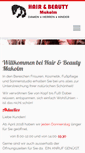 Mobile Screenshot of hairandbeauty-makolm.com